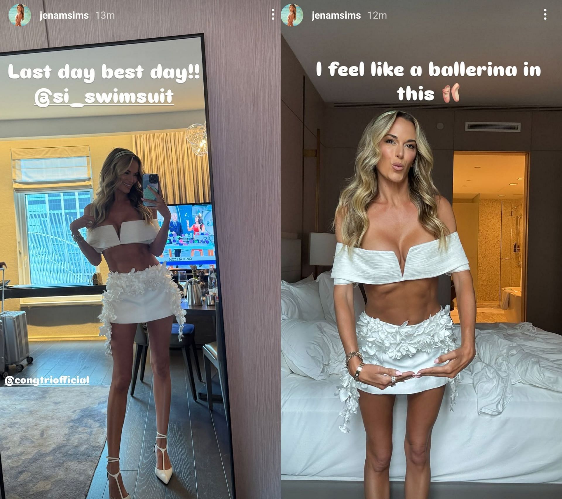 Jena Sims' Instagram stories - Source - via @jenamsims on Instagram